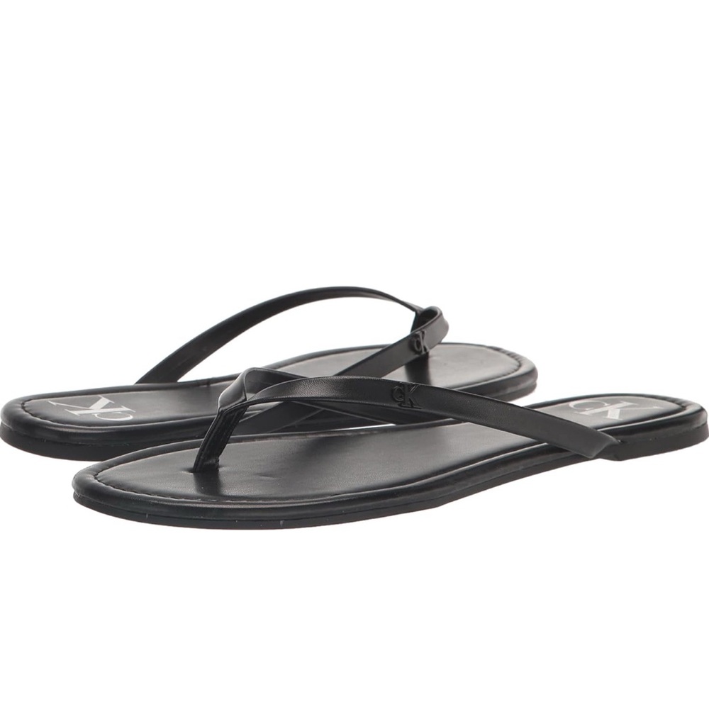 Calvin Klein Black Flip-Flop Sandals